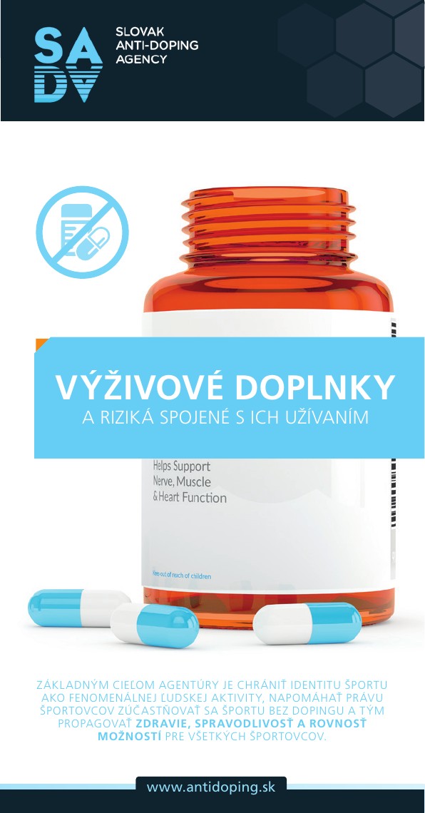 Titulná strana materiálu Riziká používania výživových doplnkov